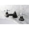 Kingston Brass NS4467BX 8" Widespread Bathroom Faucet, Black Stainless Steel/ Chrome NS4467BX - alternate 6